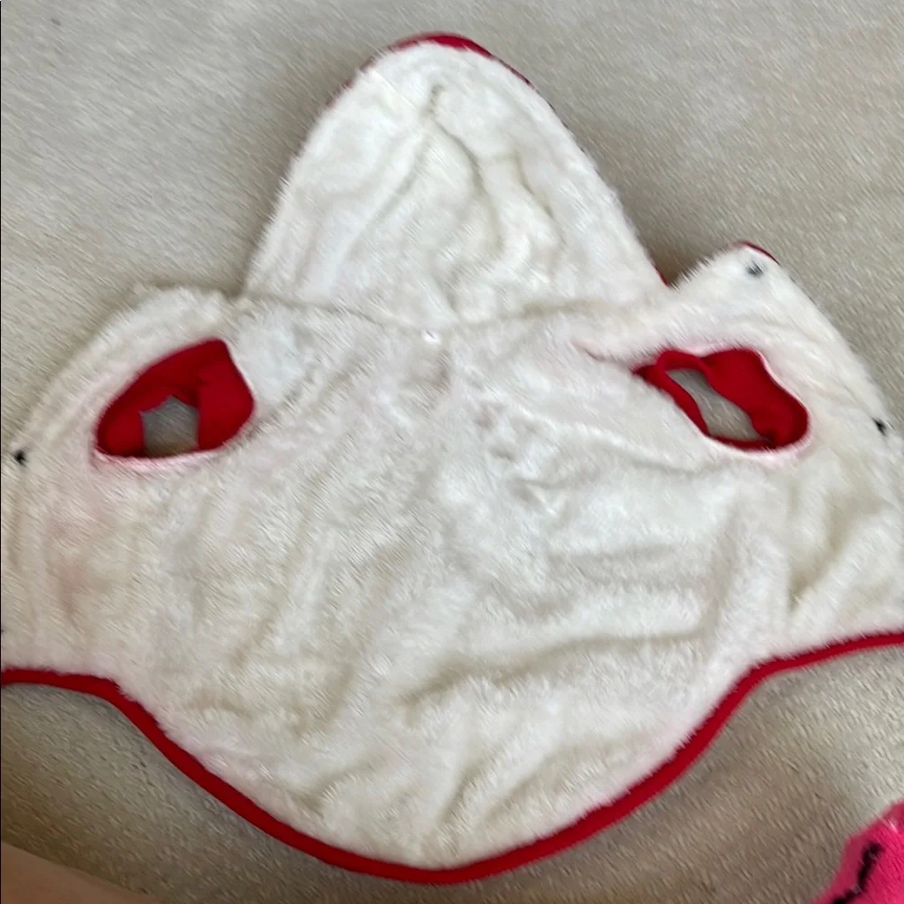 Red Hooded Dog Coat with Tan Patch